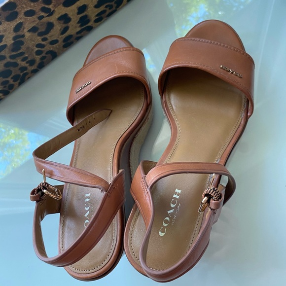 Genuine Leather Coach Wedges - Picture 6 of 6